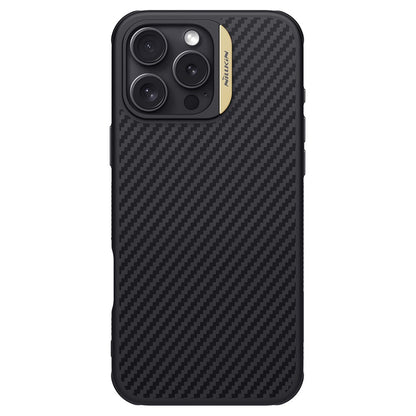 Nillkin Magnetic Case Carbon Fiber Texture TPU + PC Shockproof Phone Cover - For iPhone 16 Pro Max