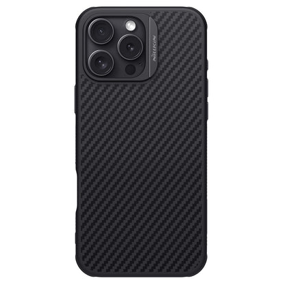 Nillkin Magnetic Case Carbon Fiber Texture TPU + PC Shockproof Phone Cover - For iPhone 16 Pro Max