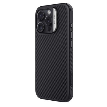 Nillkin Magnetic Case Carbon Fiber Texture TPU + PC Shockproof Phone Cover - For iPhone 16 Pro