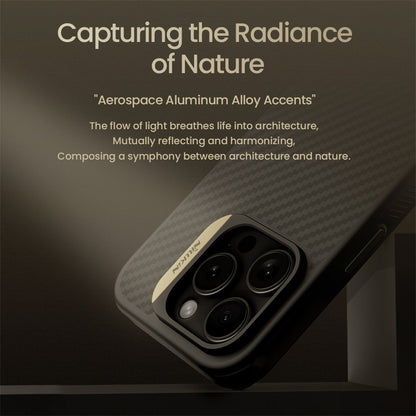 Nillkin Magnetic Case Carbon Fiber Texture TPU + PC Shockproof Phone Cover - For iPhone 16 Pro