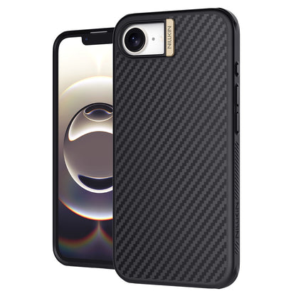Nillkin Magnetic Case Carbon Fiber Texture TPU + PC Shockproof Phone Cover - For iPhone 16e