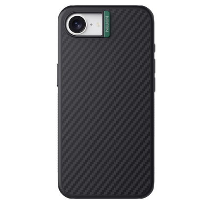 Nillkin Magnetic Case Carbon Fiber Texture TPU + PC Shockproof Phone Cover - For iPhone 16e