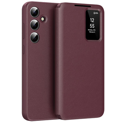View Window PU Leather Wallet Case - For Samsung Galaxy A56