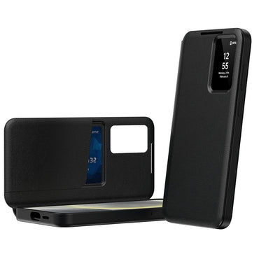 View Window PU Leather Wallet Case - For Samsung Galaxy S25 Edge