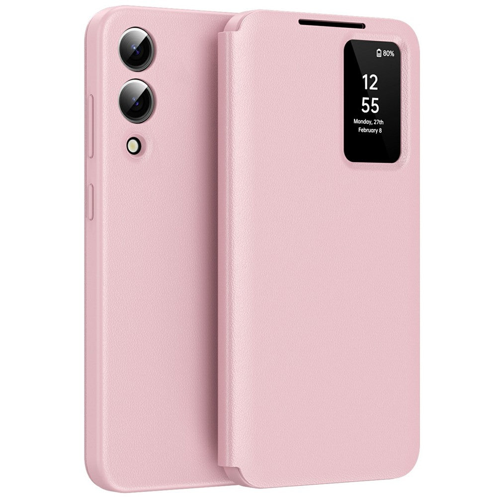 View Window PU Leather Wallet Case - For Samsung Galaxy S25 Edge