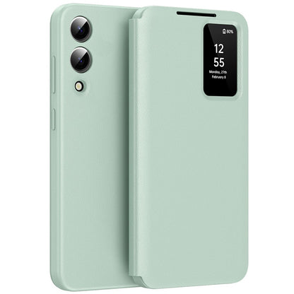 View Window PU Leather Wallet Case - For Samsung Galaxy S25 Edge