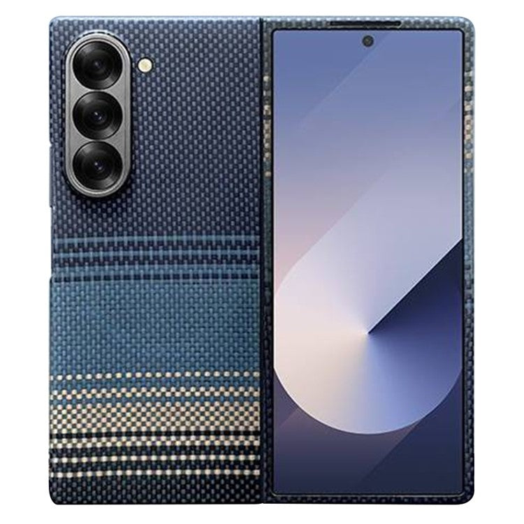 Gradient Aramid Fiber MagSafe Case Phone Cover with Metal Lens Frame - For Samsung Galaxy Fold6