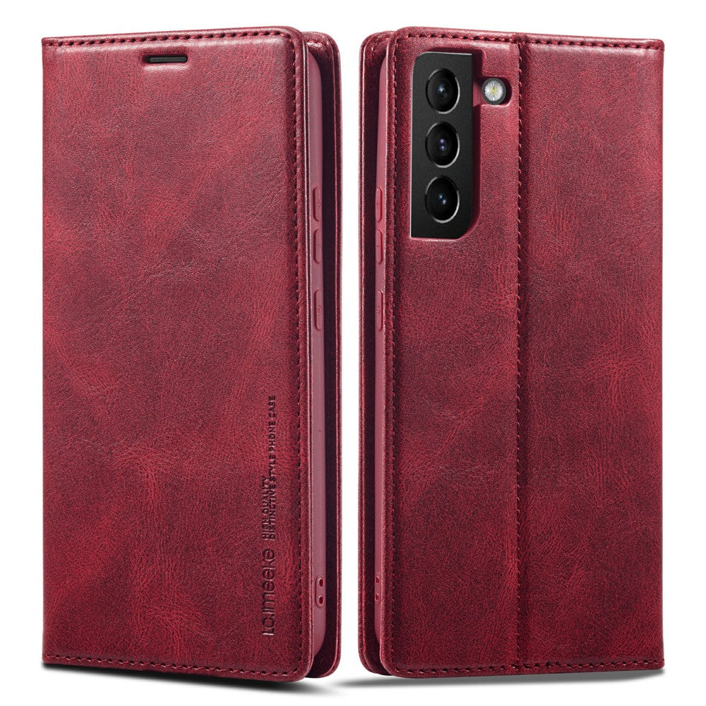 LC.IMEEKE PU Leather RFID Blocking Phone Case Wallet Stand Cover - For Samsung Galaxy S21+