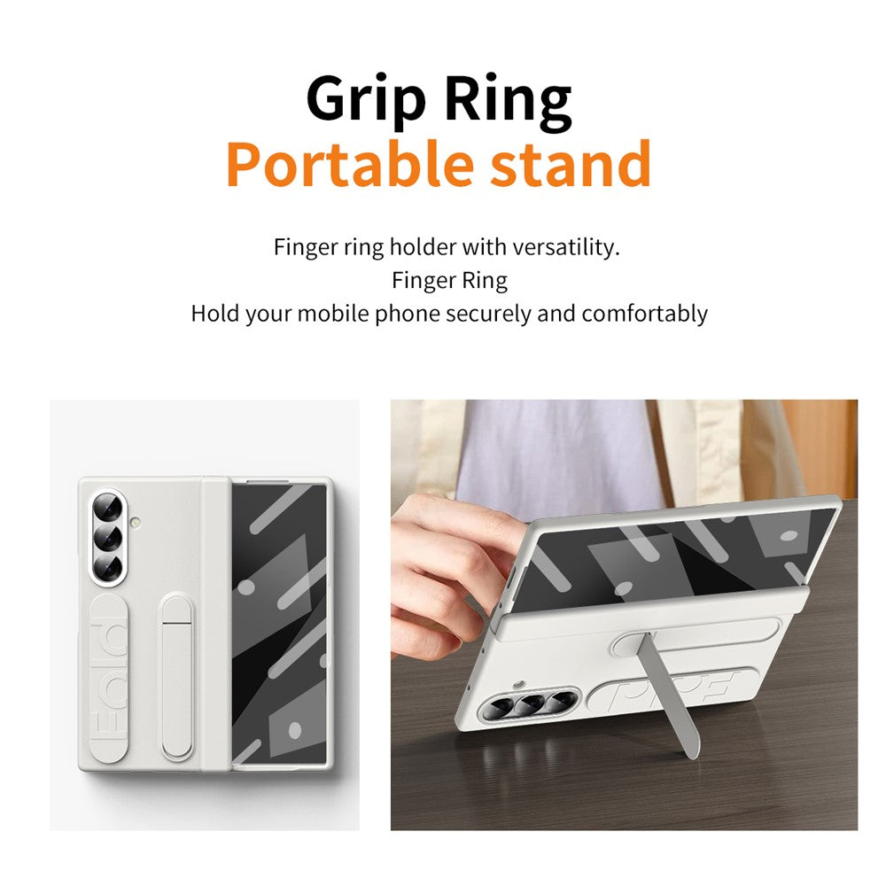 Kickstand Wristband Hard PC Phone Cover Case - For Samsung Galaxy Z Fold7