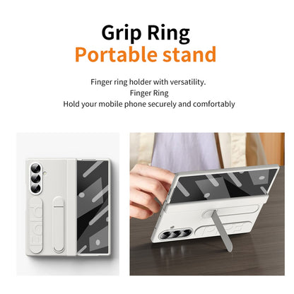 Kickstand Wristband Hard PC Phone Cover Case - For Samsung Galaxy Z Fold7