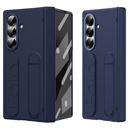 Kickstand Wristband Hard PC Phone Cover Case - For Samsung Galaxy Z Fold7