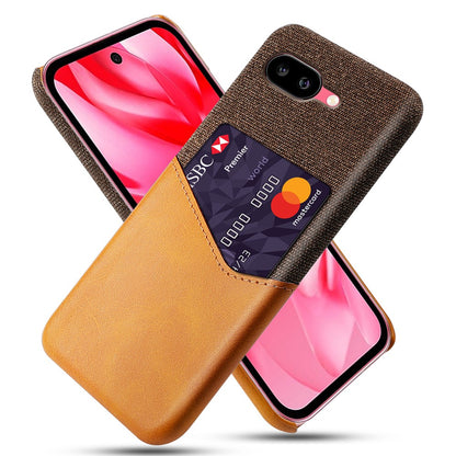 PU Leather Cloth Texture Hard PC Case with Card Slot - For Google Pixel 9a