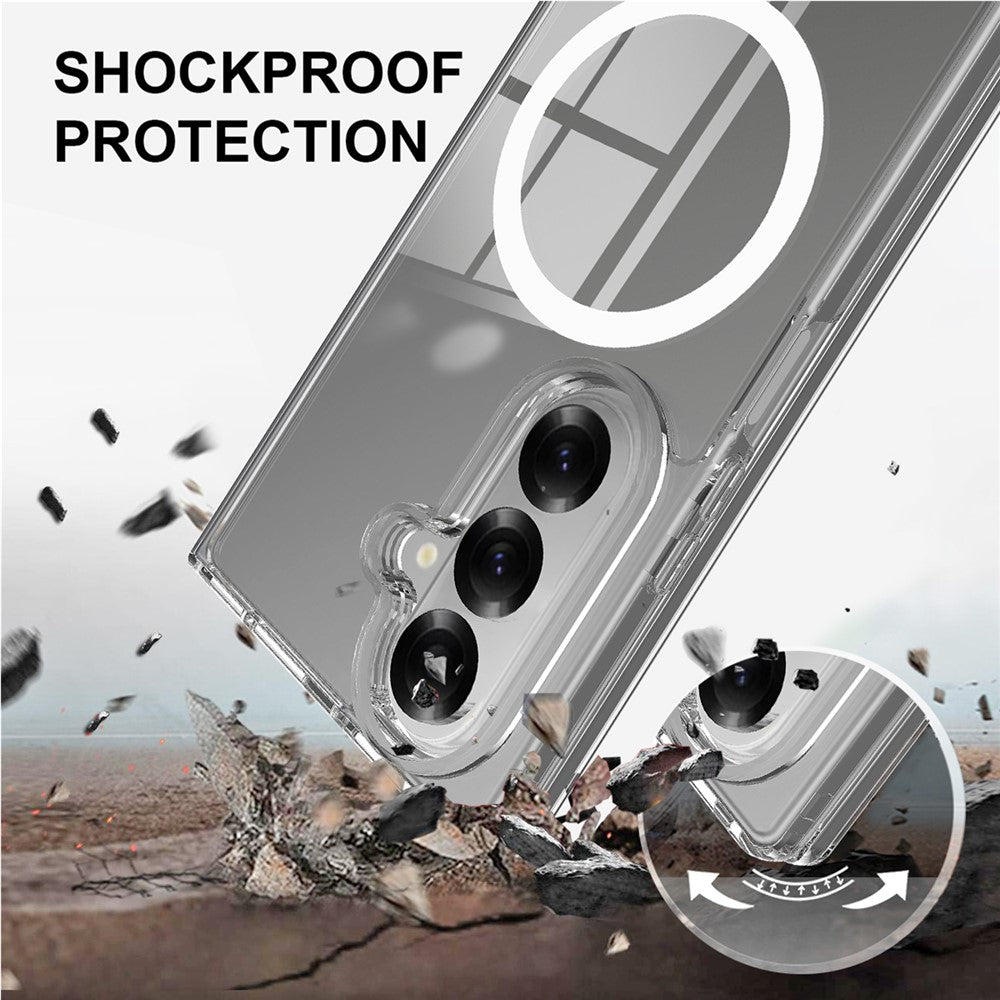 TPU + Acrylic Clear Case Compatible with MagSafe - For Samsung Galaxy Z Fold7
