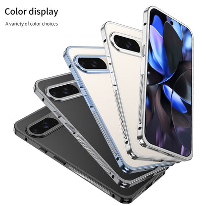 Metal Frame Bumper Case with Lens Protector - For Google Pixel 9 / 9 Pro