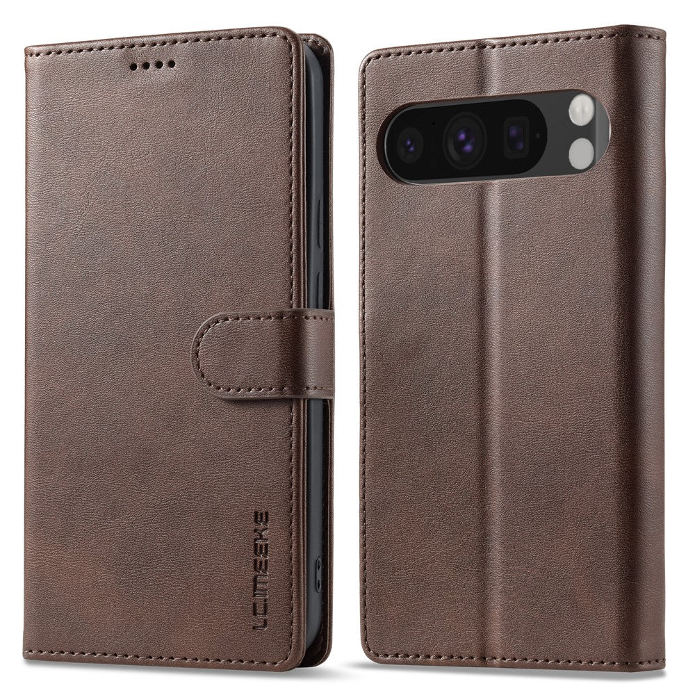 LC.IMEEKE Calf Texture PU Leather Wallet Case - For Google Pixel 10 Pro / 10 / 9 Pro / 9