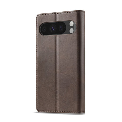 LC.IMEEKE Calf Texture PU Leather Wallet Case - For Google Pixel 10 Pro / 10 / 9 Pro / 9