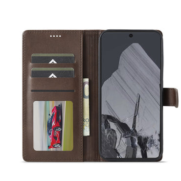 LC.IMEEKE Calf Texture PU Leather Wallet Case - For Google Pixel 10 Pro / 10 / 9 Pro / 9