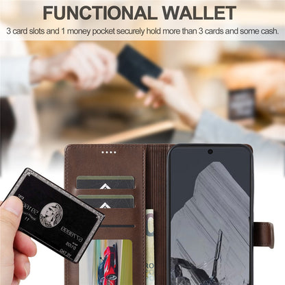 LC.IMEEKE Calf Texture PU Leather Wallet Case - For Google Pixel 10 Pro XL