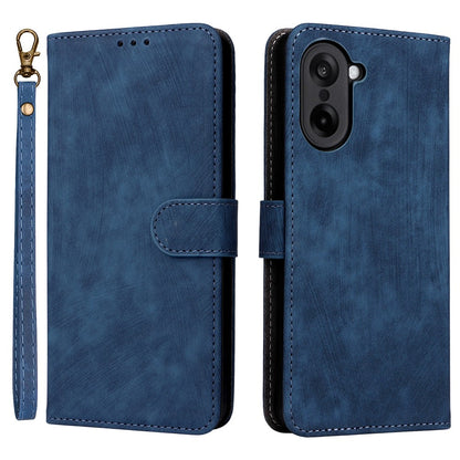 Wallet RFID Blocking PU Leather Cover with Strap - For OnePlus Nord CE5 / Ace 5 Racing