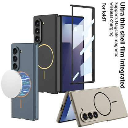 GKK Slim Hard PC + Tempered Glass Magnetic Case - For Samsung Galaxy Z Fold7