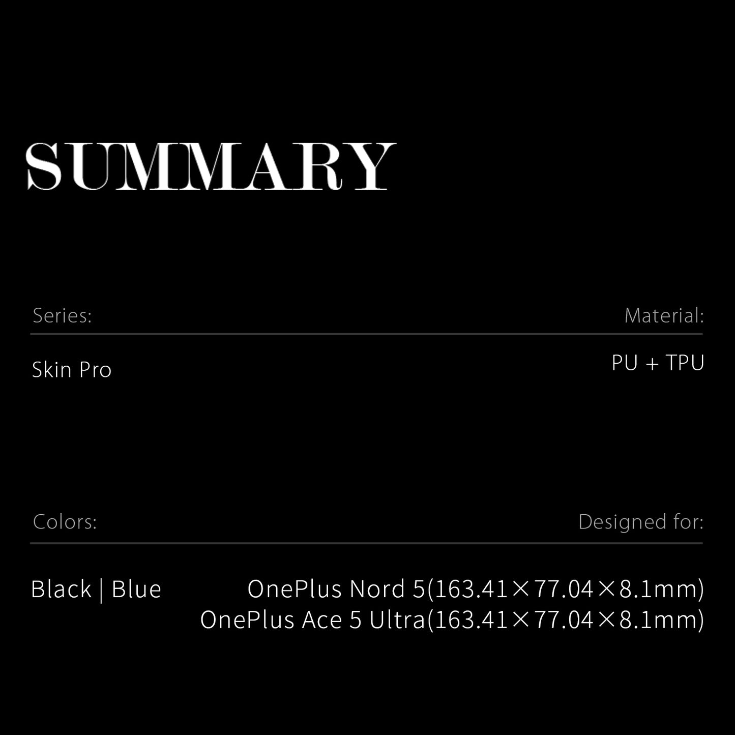 Dux Ducis Skin Pro Series PU Leather Wallet Case - For OnePlus Nord 5 / Ace 5 Ultra