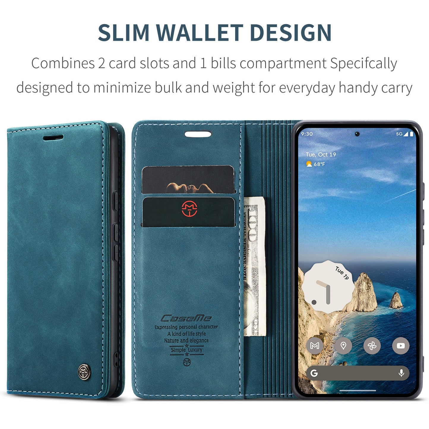 CaseMe 013 Series PU Leather Wallet Case - For Google Pixel 10 Pro / 10