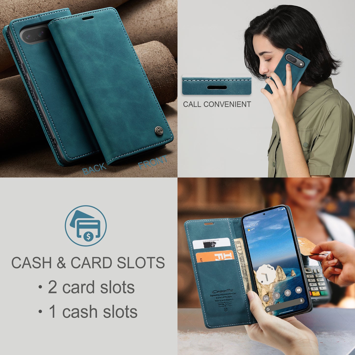 CaseMe 013 Series PU Leather Wallet Case - For Google Pixel 10 Pro / 10