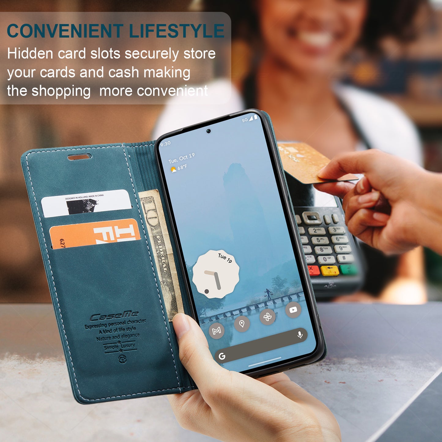 CaseMe 013 Series PU Leather Wallet Case - For Google Pixel 10 Pro XL