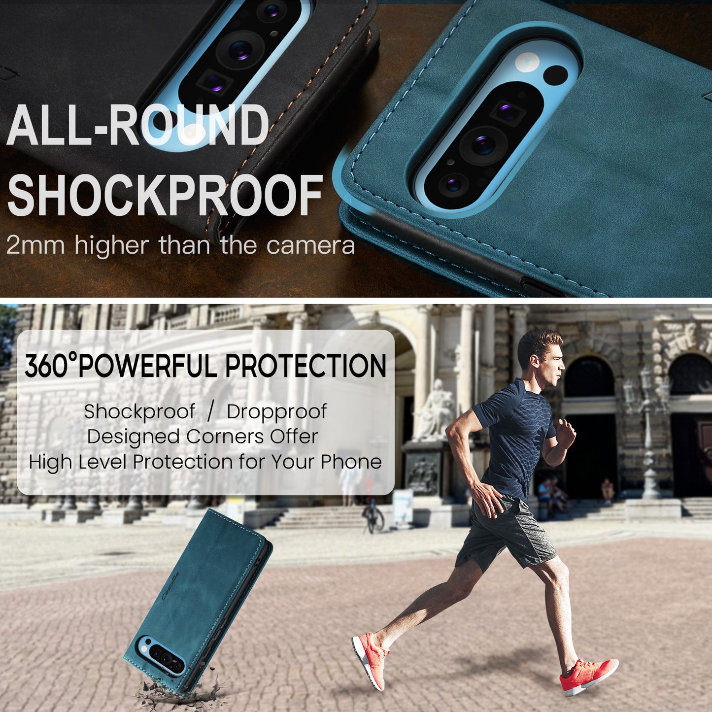 CaseMe 013 Series PU Leather Wallet Case - For Google Pixel 10 Pro XL