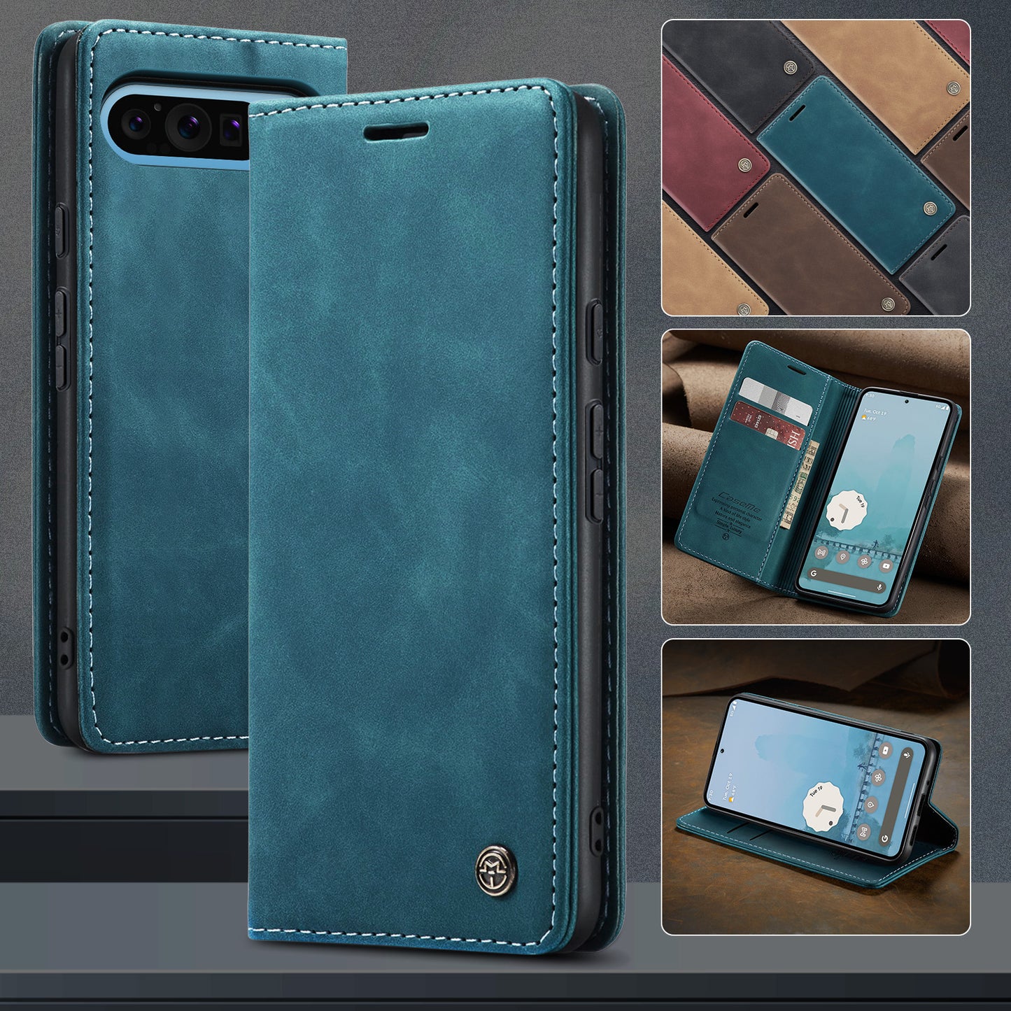 CaseMe 013 Series PU Leather Wallet Case - For Google Pixel 10 Pro XL