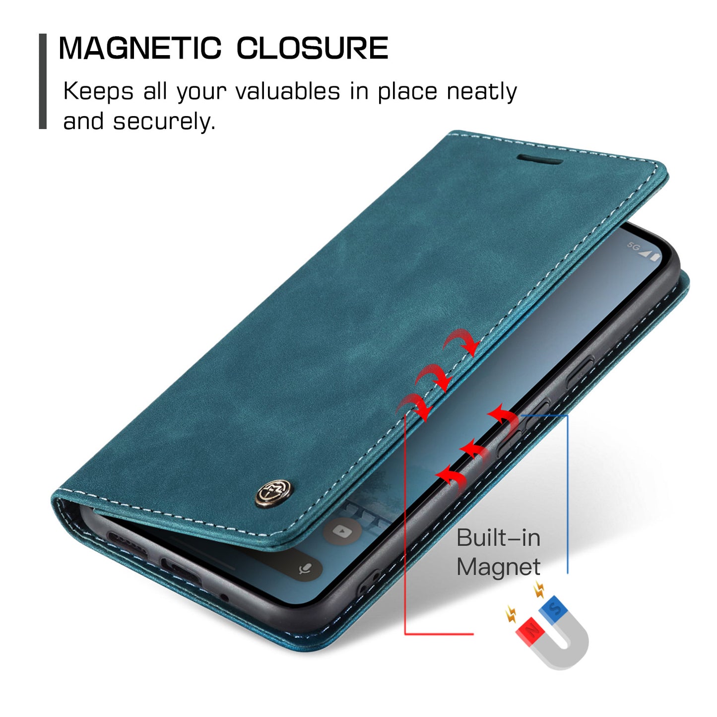 CaseMe 013 Series PU Leather Wallet Case - For Google Pixel 10 Pro XL
