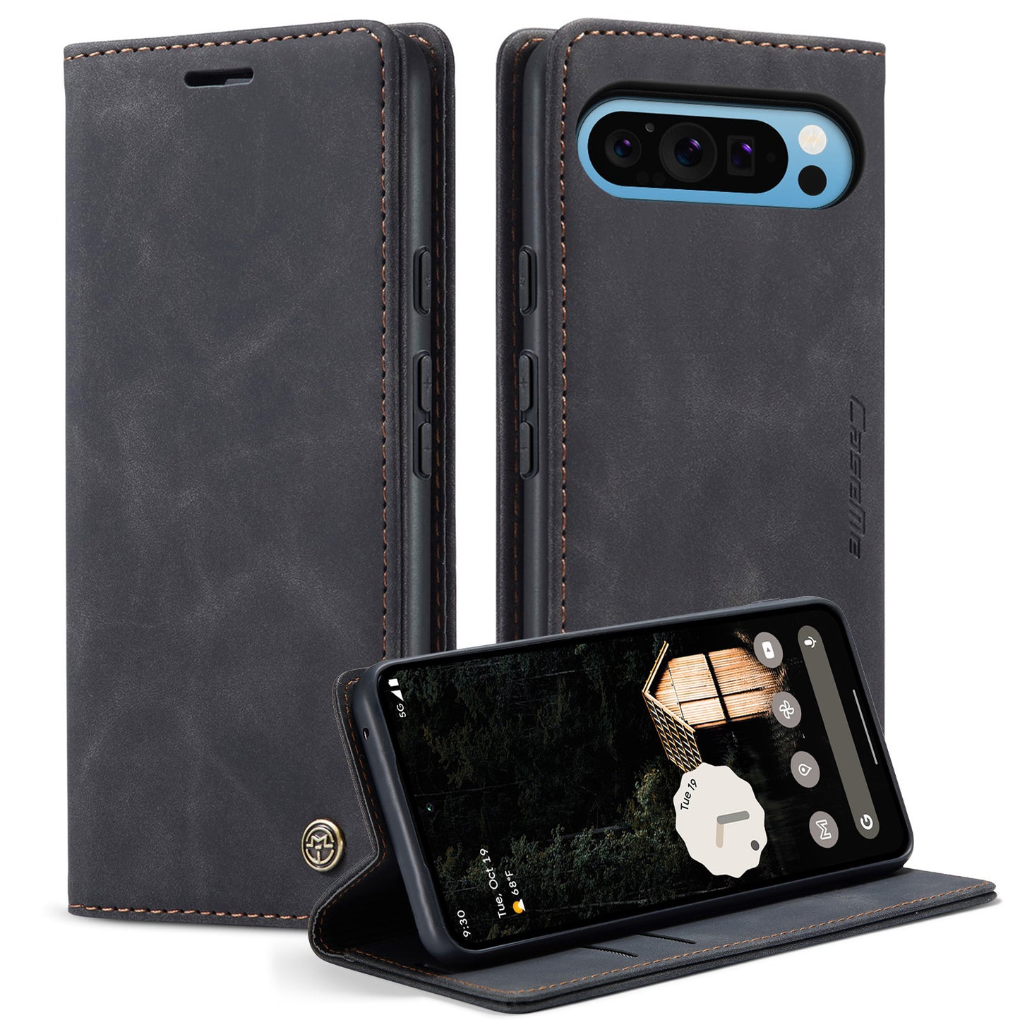 CaseMe 013 Series PU Leather Wallet Case - For Google Pixel 10 Pro XL