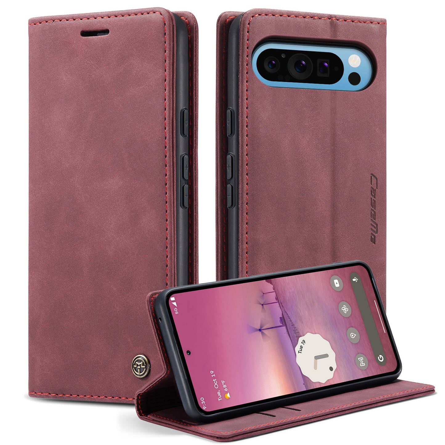 CaseMe 013 Series PU Leather Wallet Case - For Google Pixel 10 Pro XL