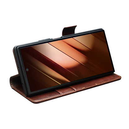 Qialino Genuine Cow Leather Wallet Case - For Samsung Galaxy Z Fold7
