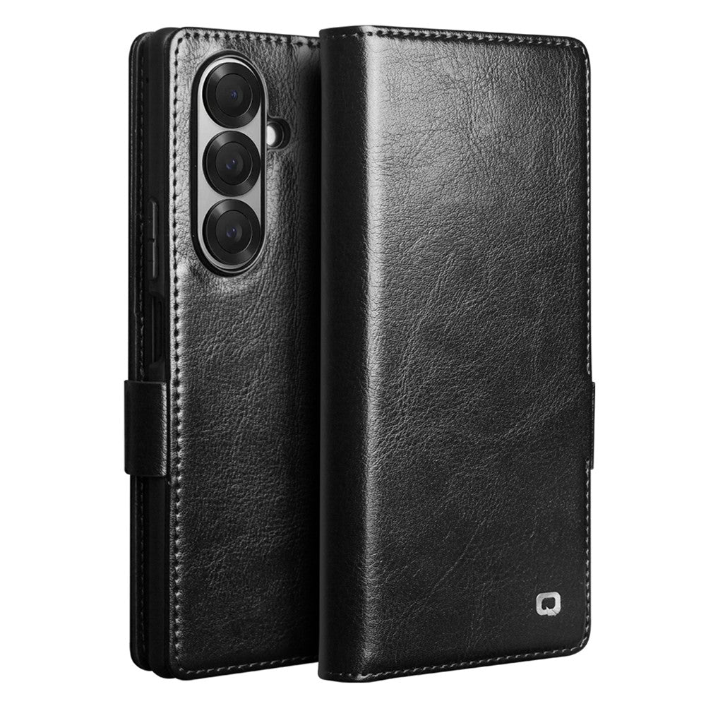 Qialino Genuine Cow Leather Wallet Case - For Samsung Galaxy Z Fold7