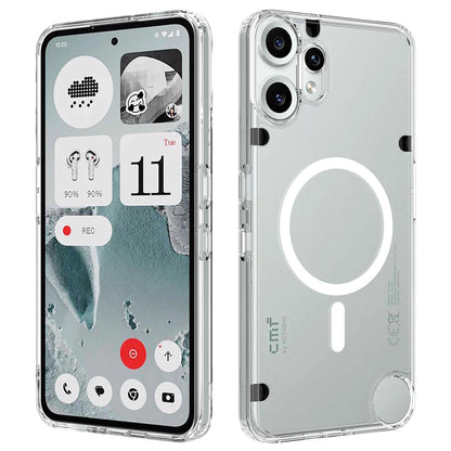 TPU + Acrylic Clear Case Compatible with MagSafe - For Nothing CMF Phone 2 Pro