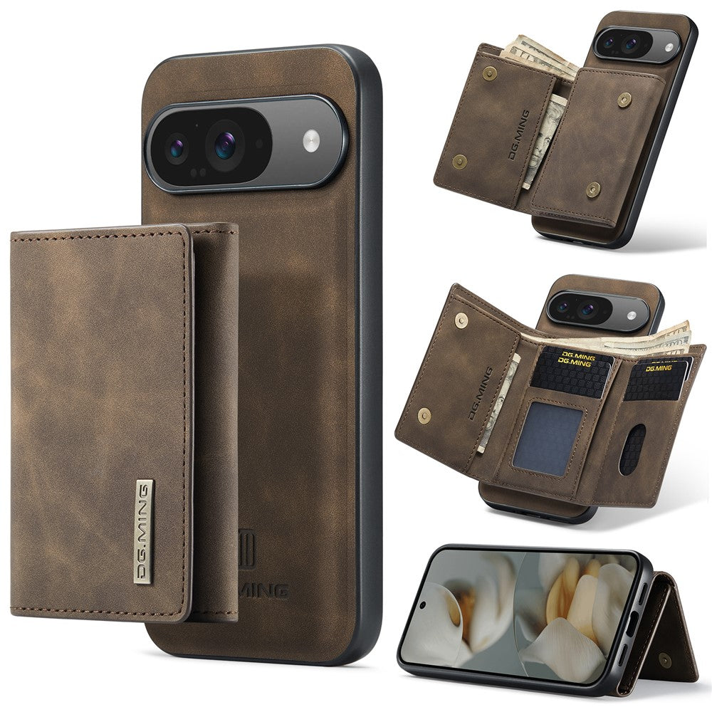 DG.MING M1 Series PU Leather Case with Detachable Wallet - For Google Pixel 10 / 10 Pro