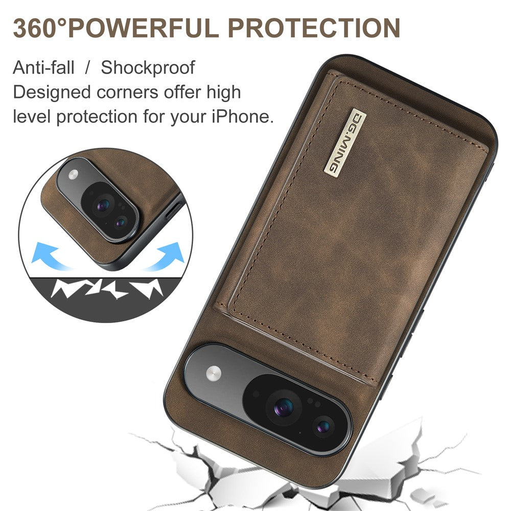 DG.MING M1 Series PU Leather Case with Detachable Wallet - For Google Pixel 10 / 10 Pro