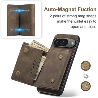 DG.MING M1 Series PU Leather Case with Detachable Wallet - For Google Pixel 10 / 10 Pro
