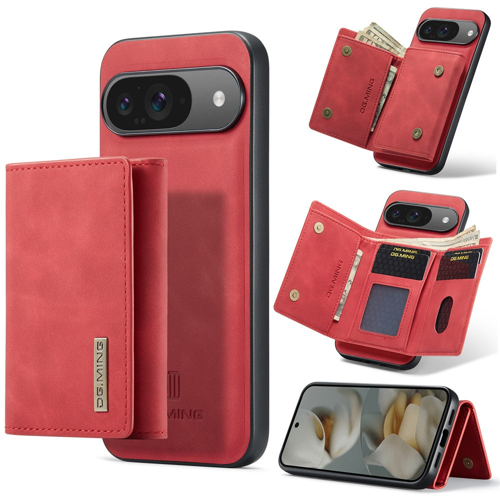 DG.MING M1 Series PU Leather Case with Detachable Wallet - For Google Pixel 10 / 10 Pro