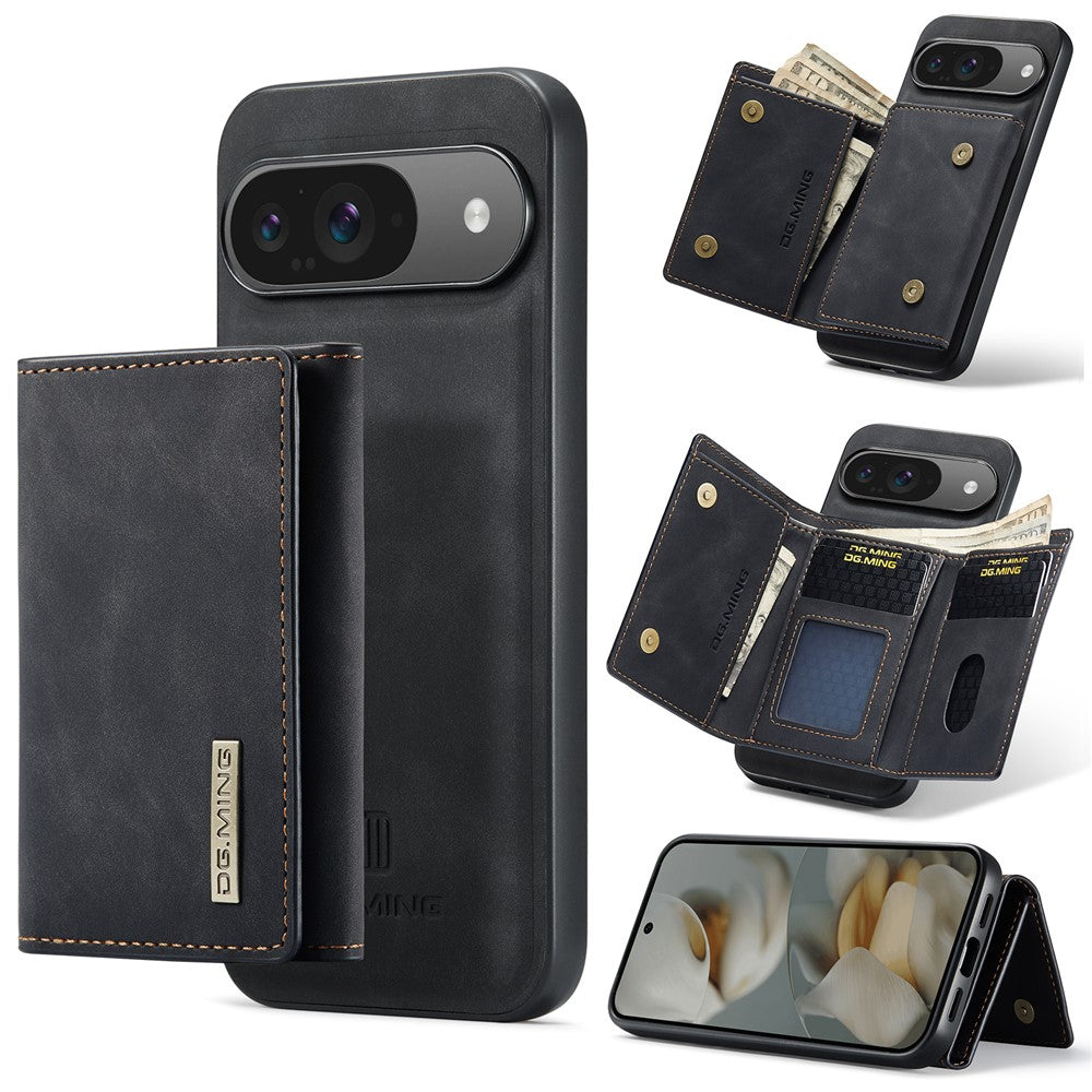 DG.MING M1 Series PU Leather Case with Detachable Wallet - For Google Pixel 10 / 10 Pro