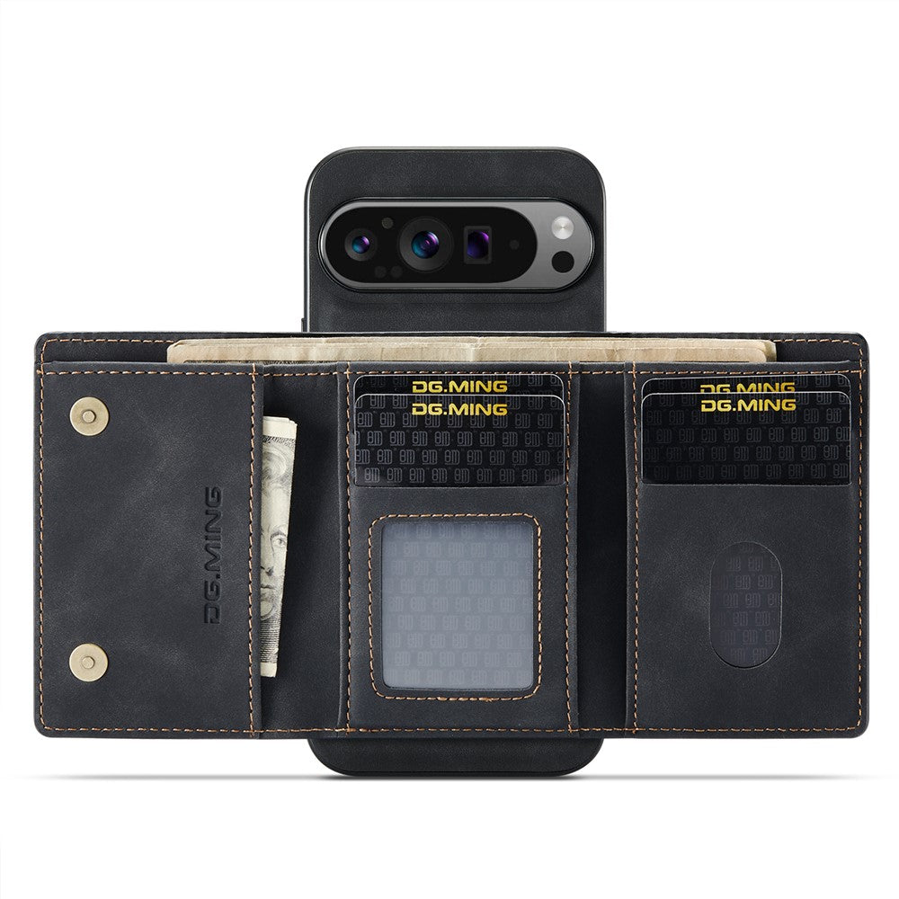 DG.MING M1 Series PU Leather Case with Detachable Wallet - For Google Pixel 10 Pro XL