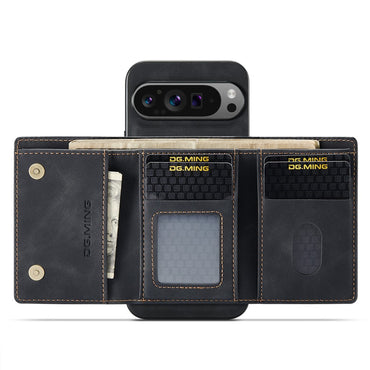 DG.MING M1 Series PU Leather Case with Detachable Wallet - For Google Pixel 10 Pro XL