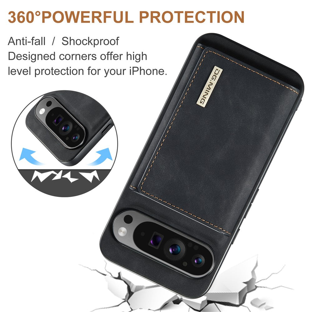 DG.MING M1 Series PU Leather Case with Detachable Wallet - For Google Pixel 10 Pro XL