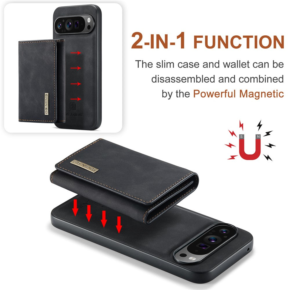 DG.MING M1 Series PU Leather Case with Detachable Wallet - For Google Pixel 10 Pro XL