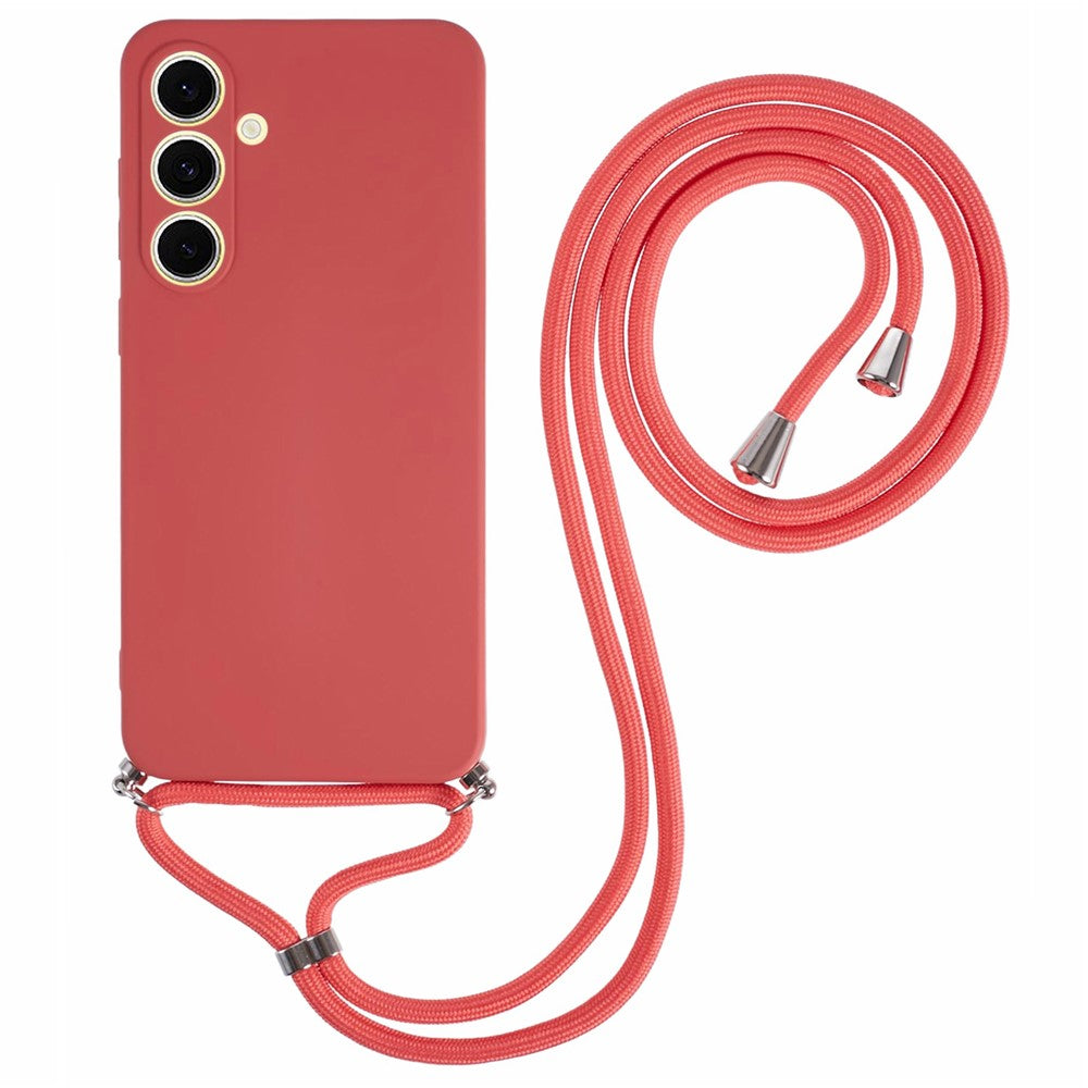 Flexible TPU Fiber Lining Crossbody Case - For Samsung Galaxy S25 FE