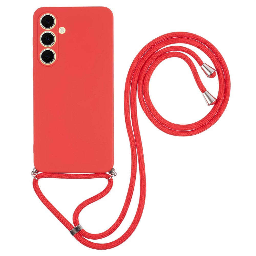 Flexible TPU Fiber Lining Crossbody Case - For Samsung Galaxy S25 FE