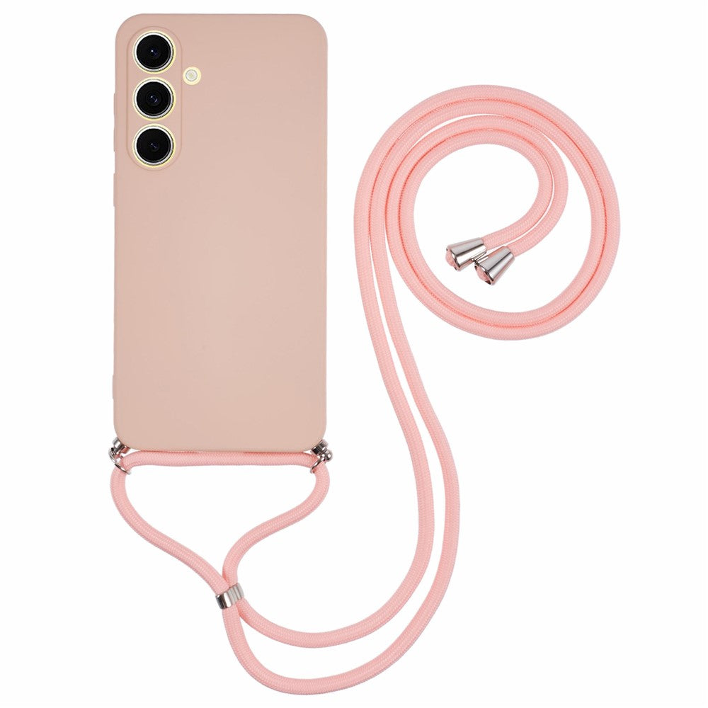 Flexible TPU Fiber Lining Crossbody Case - For Samsung Galaxy S25 FE