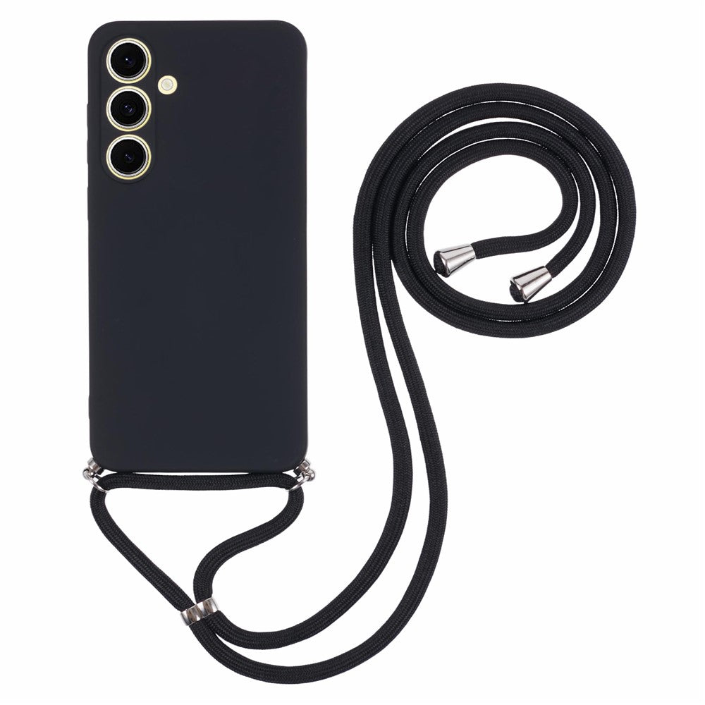 Flexible TPU Fiber Lining Crossbody Case - For Samsung Galaxy S25 FE