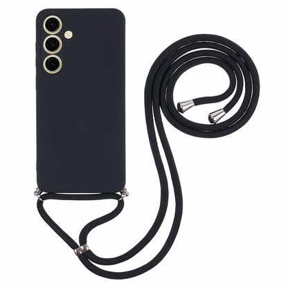 Flexible TPU Fiber Lining Crossbody Case - For Samsung Galaxy S25 FE